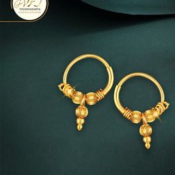 Vighnaharta Gold-Toned Floral Drop Earrings-image-11