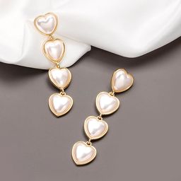 Yellow Chimes White Gold Plated Quirky Drop Earrings-32