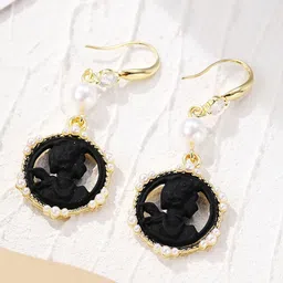 StyleCast x Revolte Gold-Plated Spherical Drop Earrings-image-94