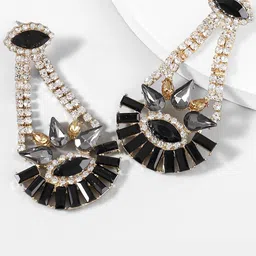 AVANT-GARDE PARIS Gold-Plated Floral Design Drop Earrings-image-71