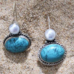 EL REGALO Beaded Contemporary Drop Earrings-47