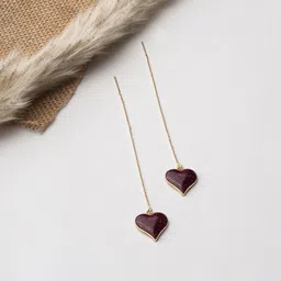 EL REGALO Artificial Stones Drop Earrings-image-8