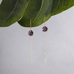 EL REGALO Stone Studded Contemporary Drop Earrings-image-59