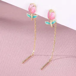 EL REGALO Floral Shaped Drop Earrings-52