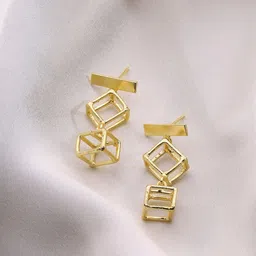 Priyaasi Gold Plated Drop Earrings-35