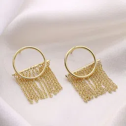 Priyaasi Gold Plated Contemporary Drop Earrings-39