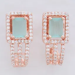 Kushal's Fashion Jewellery Rose Gold-Plated Contemporary Drop Earrings-32