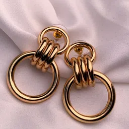 I Jewels Gold Plated Drop Earrings-52
