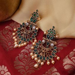 TEEJH Gold-Plated Classic Drop Earrings-56