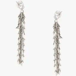 Kazo Silver-Plated Contemporary Drop Earrings-46