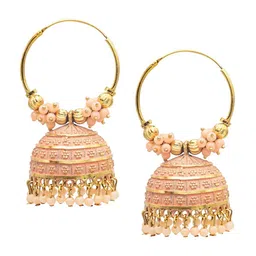 Shining Jewel - By Shivansh Gold Plated Contemporary Drop Earrings-16
