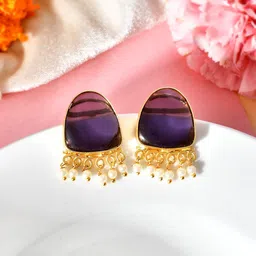Silvermerc Designs Gold Plated Drop Earrings-21