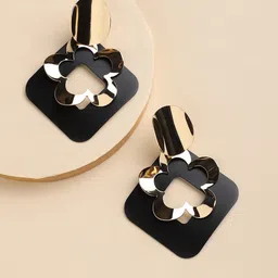 DressBerry Gold-Plated Contemporary Drop Earrings-image-96