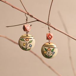 AAKRITI ART CREATIONS Brass-Plated Contemporary Drop Earrings-39
