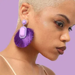 SOHI Gold-Plated Contemporary Drop Earrings-97