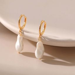 AQUASTREET 18k Gold-Plated Beaded Contemporary Drop Earrings-10