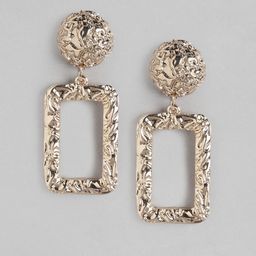 Forever New Textured Geometric Drop Earrings-picture-19