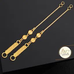 Vighnaharta Gold-Plated Contemporary Shaped Ear Cuff Earrings-image-99
