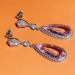 Designs & You Silver-Plated Teardrop Shaped Drop Earrings-23