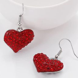 EL REGALO Heart Shaped Drop Earrings-image-99