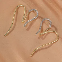 VAGHBHATT Heart Shaped Drop Earrings-0