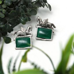 Ozanoo Silver-Plated Contemporary Studs Earrings-35