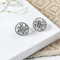 TEEJH Set Of 2 Pairs Of Oxidised Silver-Plated Silver Toe Rings-11