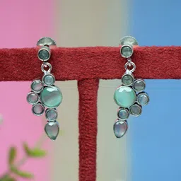 Ozanoo Silver-Plated Drop Earrings-53