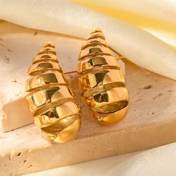 SALVE Teardrop Shaped Studs Earrings-12