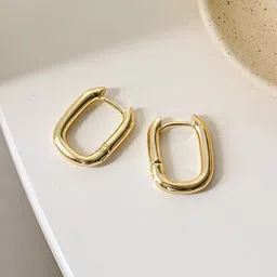 Krelin Gold-Plated Chunky Hoop Earrings-image-83