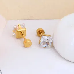 KARISHMA KREATIONS Gold-Plated Classic Studs Earrings-50