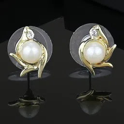 Estele Gold-Plated Classic Studs Earrings-image-90