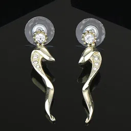 Estele Gold-Plated Classic Drop Earrings-18
