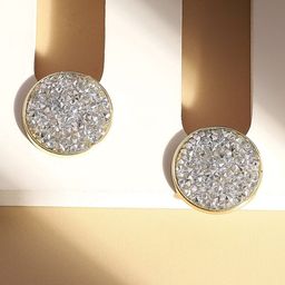SOHI Gold-Plated Alloy Artificial Stones Studs Earrings image 1