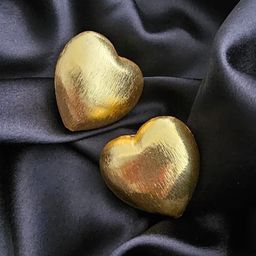 Binnis Wardrobe Gold-Plated Heart Shaped Studs Earrings-38
