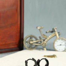 KARISHMA KREATIONS Set Of 2 Stainless Steel Stud & Hoop Earrings-image-15