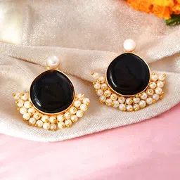 Silvermerc Designs Gold Plated Studs Earrings-image-41