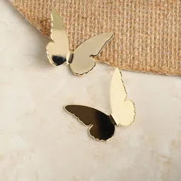 SOHI Gold-Plated Butterfly Studs Earrings-56