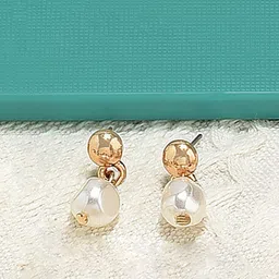 AMI Gold-Toned Contemporary Drop Earring-53