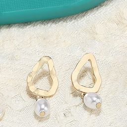 AMI Gold-Toned Contemporary Drop Earring-image-35