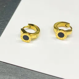 MYKI Gold Plated Stainless Steel Hoop Earrings-11