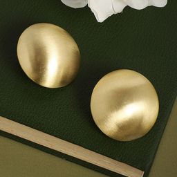 SOHI Gold-Plated Contemporary Stud Earrings-36