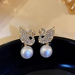 Jewels Galaxy Gold Plated Contemporary Studs Earrings-51