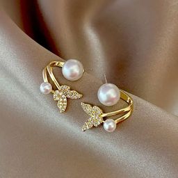 Jewels Galaxy Gold-Plated Contemporary Studs Earrings-9