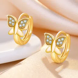 Jewels Galaxy Gold-Toned Contemporary Studs Earrings-22