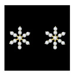 Comet Busters Floral Stone Studs Non Piercing Ear Stickers-73
