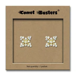 Comet Busters Contemporary Stone Studs Non Piercing Ear Stickers-74