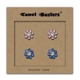 Comet Busters Set Of 2 Contemporary Stone Studs Earrings-68