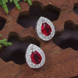 I Jewels Rose Gold-Plated Contemporary Studs Earrings-23