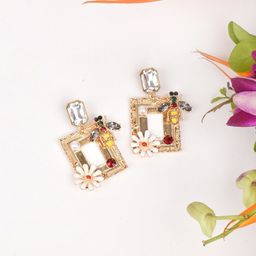 JOKER & WITCH Multicoloured Contemporary Studs Earrings-0